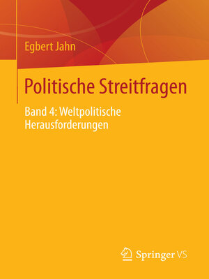 cover image of Politische Streitfragen, Band 4